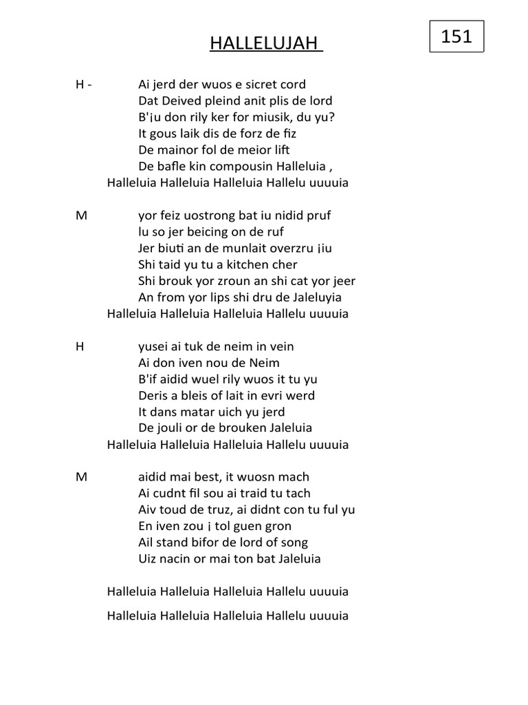 HALLELUJAH PDF