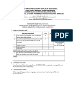 KPPN Manado Checklist Kelengkapan Data Permohonan Penetapan Status Penggunaan BMN