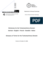 Dictionary For The Turbomachinery Domain