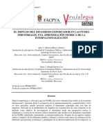 El Impulso Del Dinamismo Exportador en Las Pymes Industriales 2015