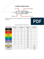 Cara Membaca Resistor Empat Warna