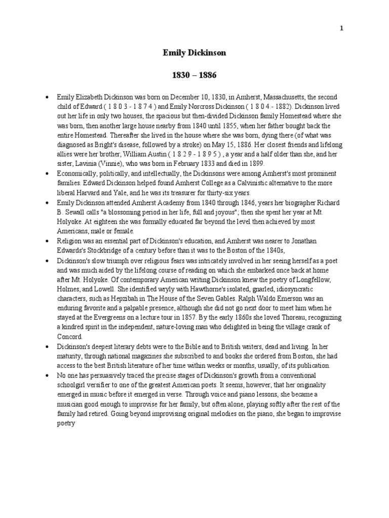 Emily dickinson poems pdf emily dickinson