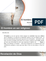 El Hombre Ser Religioso: Persona y Trascendencia