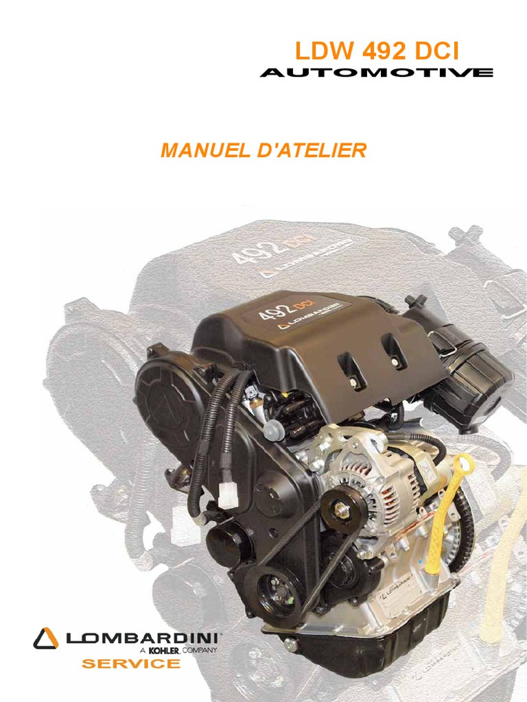 Moteur Lombardini Dci 492 | PDF | Pompe | Injection (moteur)