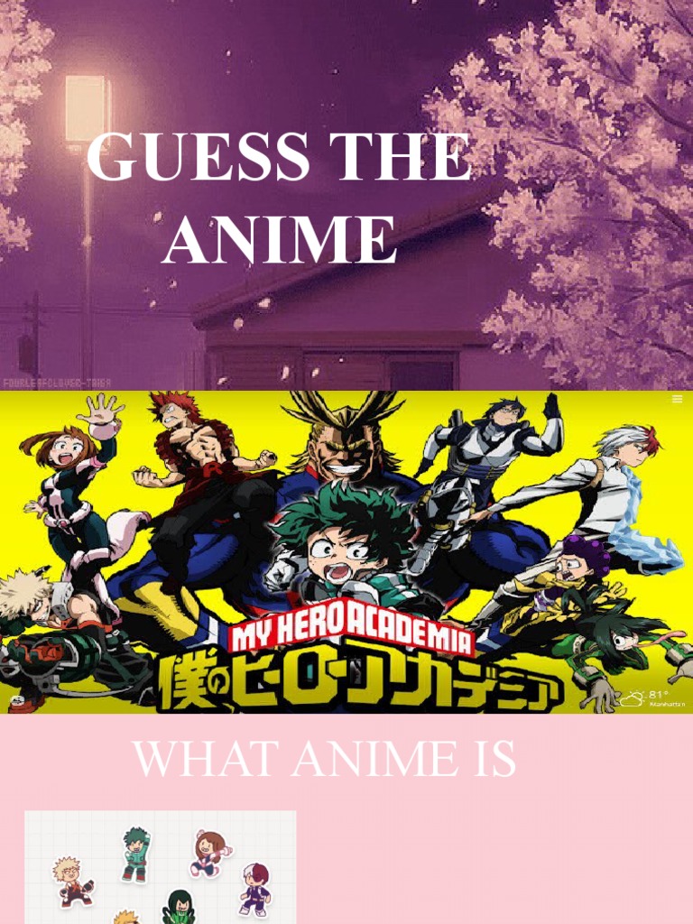 Top Anime Guessing Game | PDF | Poetry | General Fiction