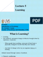 Lecture 5 (Learning)