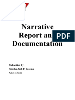 Narrative Report For Immersion
