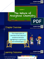 Lesson 1 Nature of Analytical Chemistry