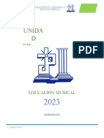 Presentacion de La Materia de Educacion Musical 2023