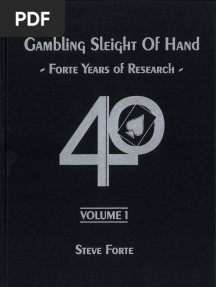 Gambling Sleight of Hand Volume One (Steve Forte)