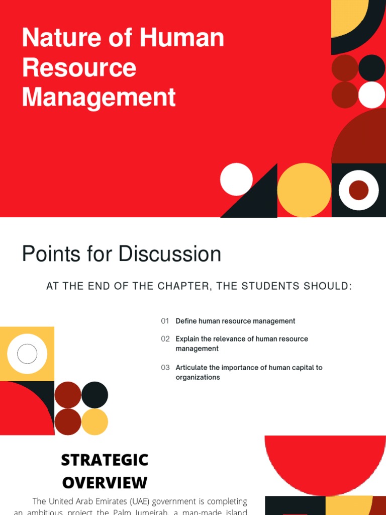 CHAPTER 1 Nature of Human Resource Management | PDF | Human Resource ...