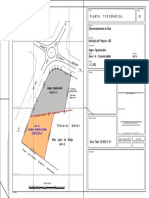 Desmembramento de área para planta topográfica de fazenda