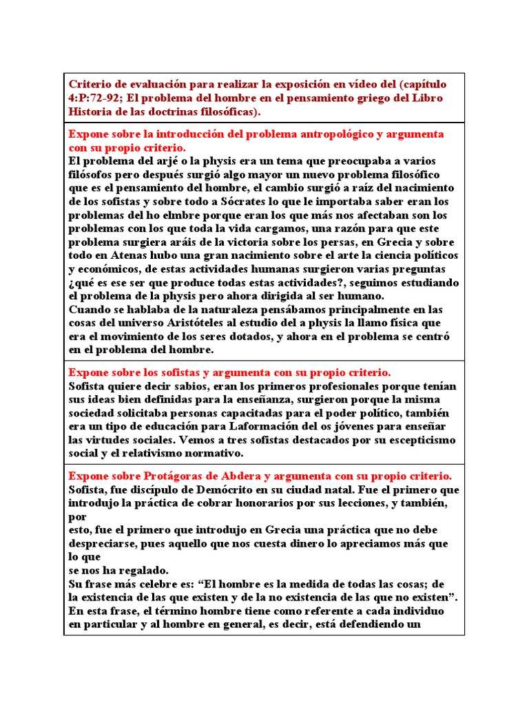 El hombre en el pensamiento griego | PDF | Platón | Aristóteles