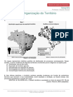 Exercícios de Organização Do Território Brasileiro: Geografia
