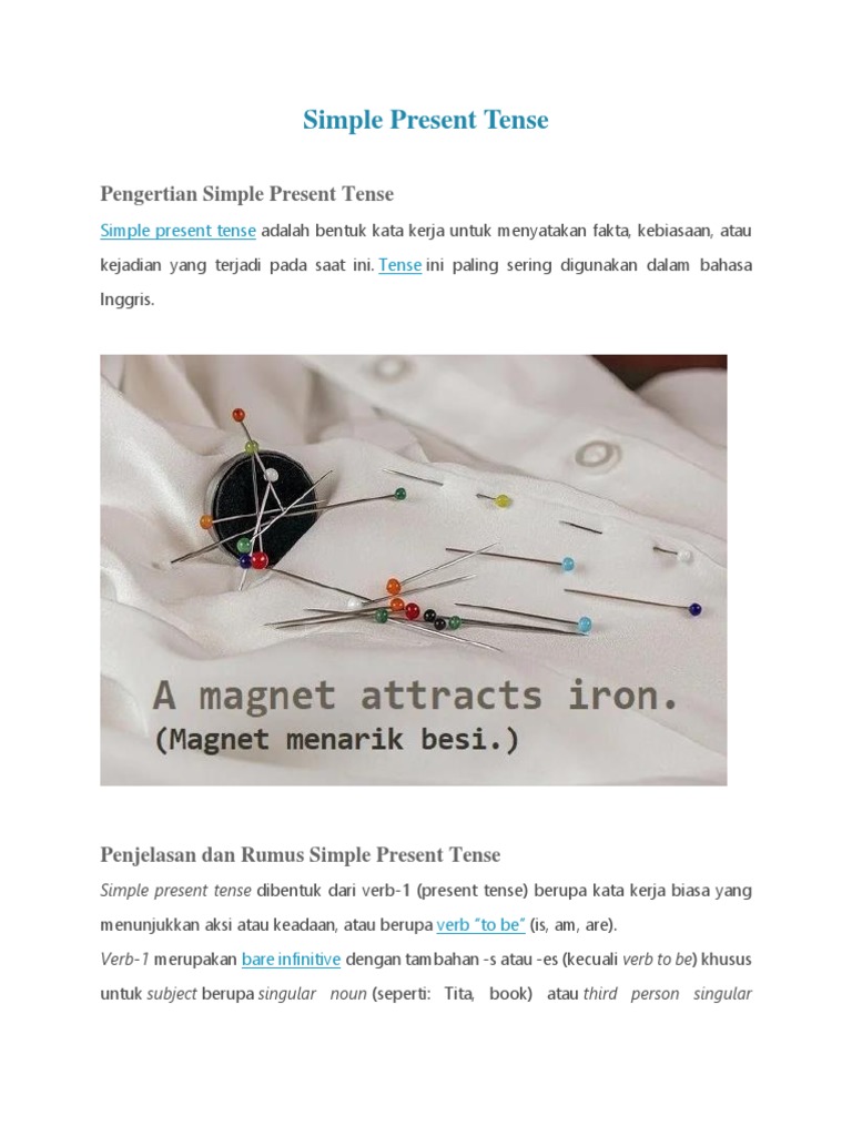Simple Present Tense | PDF | Kajian Bahasa Asing