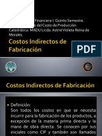 Costos Indirectos de Fabricación