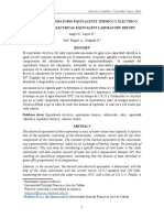 Informe de Laboratorio Equivalente Termico y Electrico