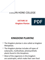 Evelyn Hone College Lecture 6 2022 Kingdom Plantae