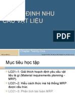 C21 - HOẠCH ĐỊNH NHU CẦU VẬT LIỆU - LMS