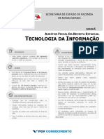 Prova de Auditor Fiscal da Receita Estadual de Minas Gerais sobre Tecnologia da Informação
