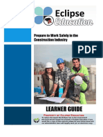 Eclipse Education | RTO #32252 CPCCWHS1001 Prepare to Work Safely in the Construction Industry Learner Guide