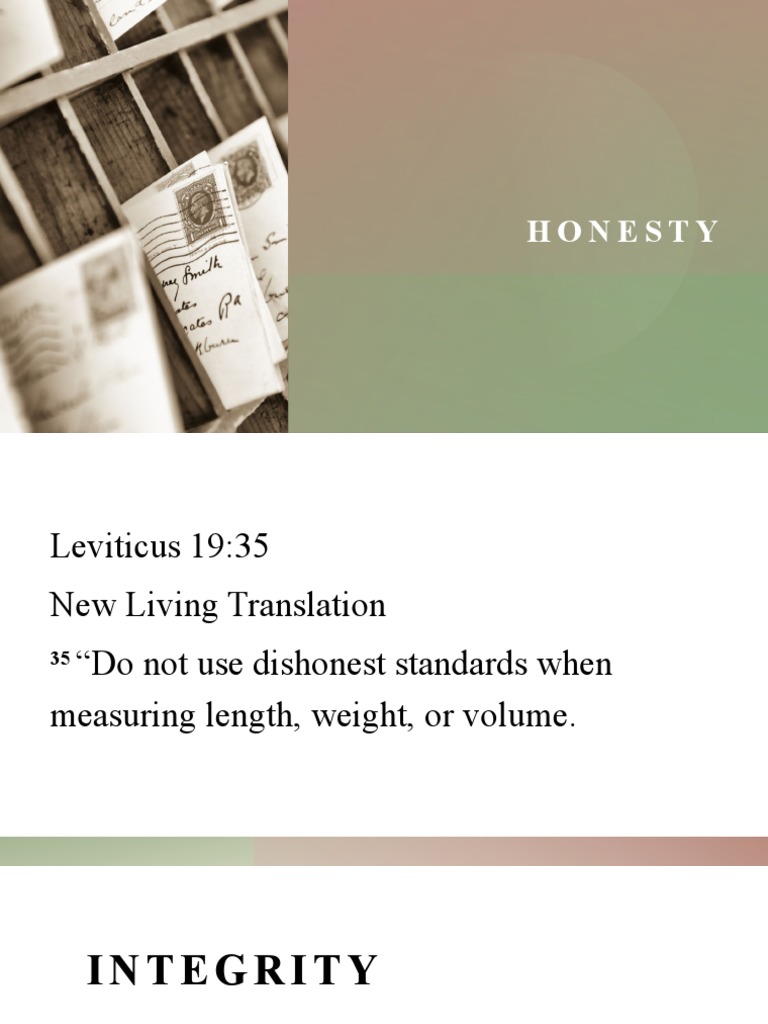 Honesty Pdf