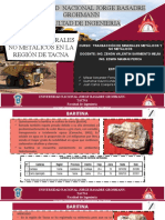 Grupo 03 - Minerales No Metálicos en La Región de Tacna