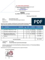 Invoice Kalibrasi Timbangan PT. Komatsu Marketing & Support