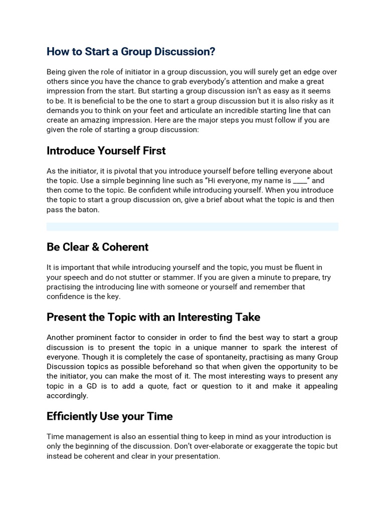 how-to-start-a-group-discussion-pdf-stuttering-knowledge