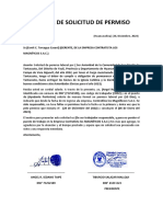 Carta de Solicitud de Permiso