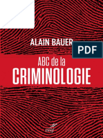 ABC de La Criminologie (Alain Bauer)