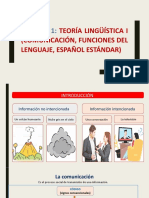 Teoría lingüística I: comunicación y funciones del lenguaje