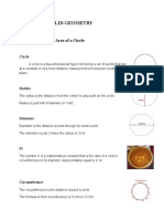 Circumference and Area