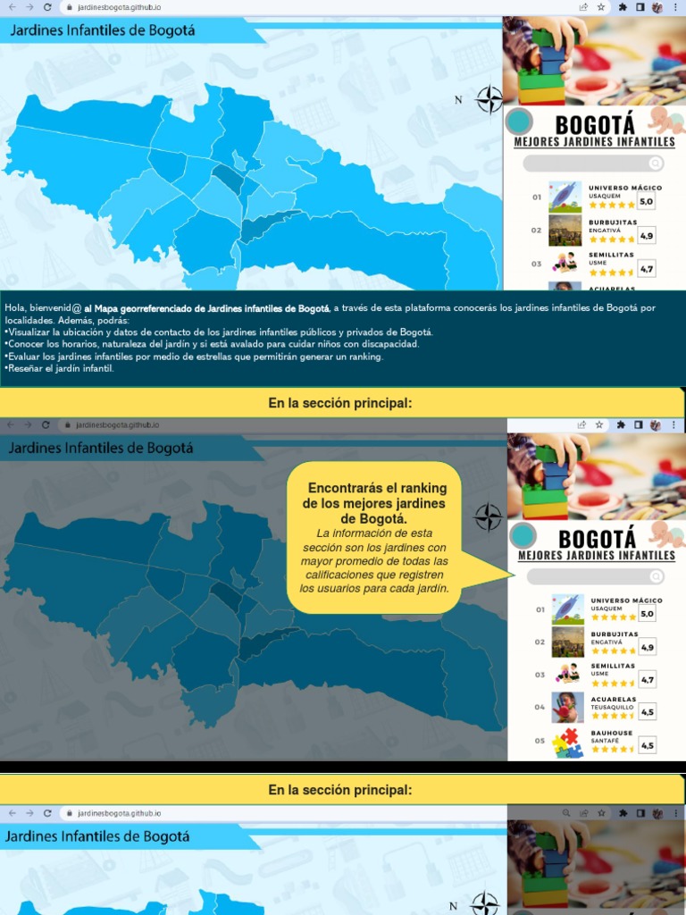 Mapa de Jardines Infantiles en Bogotá | PDF | Informática | ciberespacio
