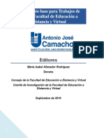 Documento Base para La Elaboración de Trabajos de Grado