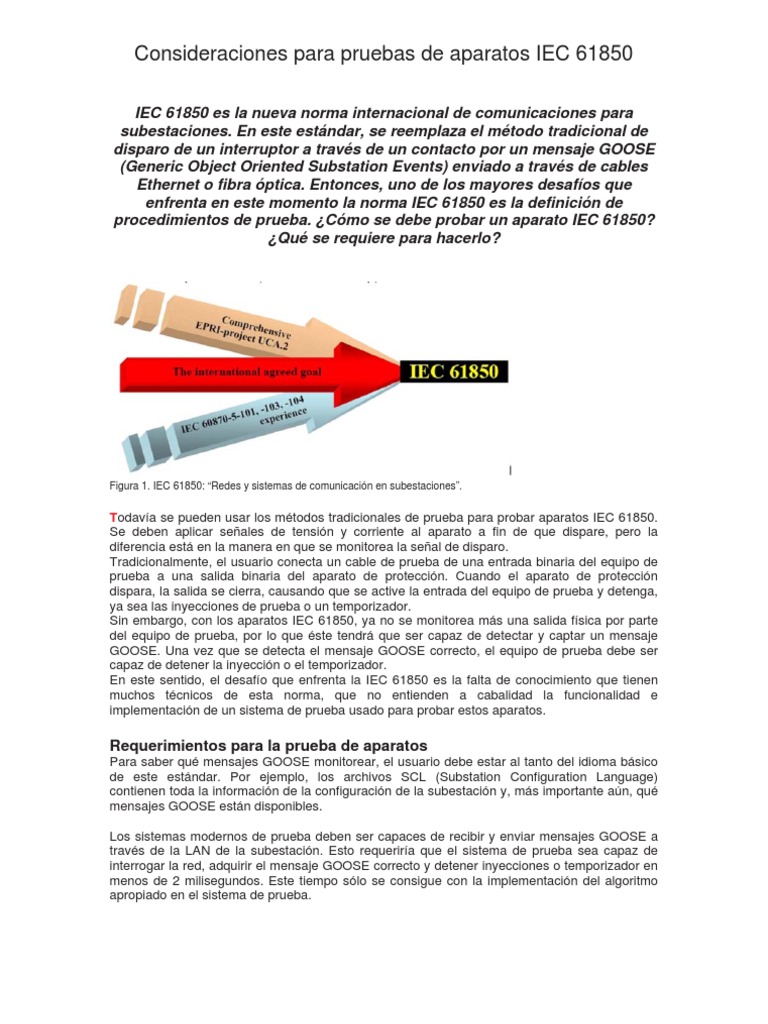 Iec 61850 | PDF | Relé | Red de computadoras