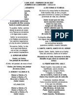 Febrero 26 de 2023 - Primer Domingo de Cuaresma