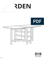 Ikea NORDEN Gateleg Table Installation Guide