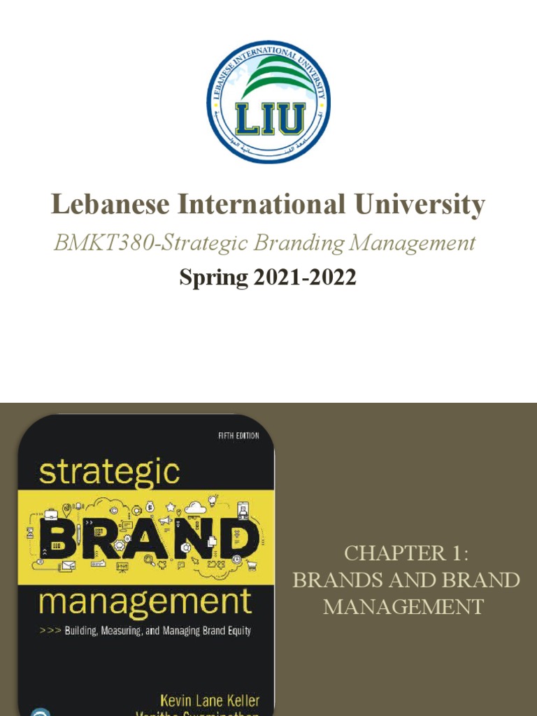 Strategic Brand Management BMKT380 CH1 | PDF | Brand | Marketing