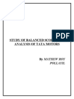 Balance Scorecard Analysis of Tata Motors 