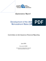Development of The Ultimate Reinvestment Rates (Urrs) : Explanatory Report