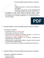 Presentación y evaluación de ofertas en licitaciones públicas