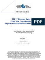 IFRS 17 Discount Rates and Cash Flow Considerations For Property and Casualty Insurance Contracts
