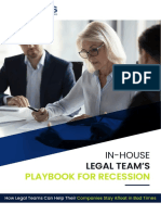 In-House Legal Team's Playbook For Recession