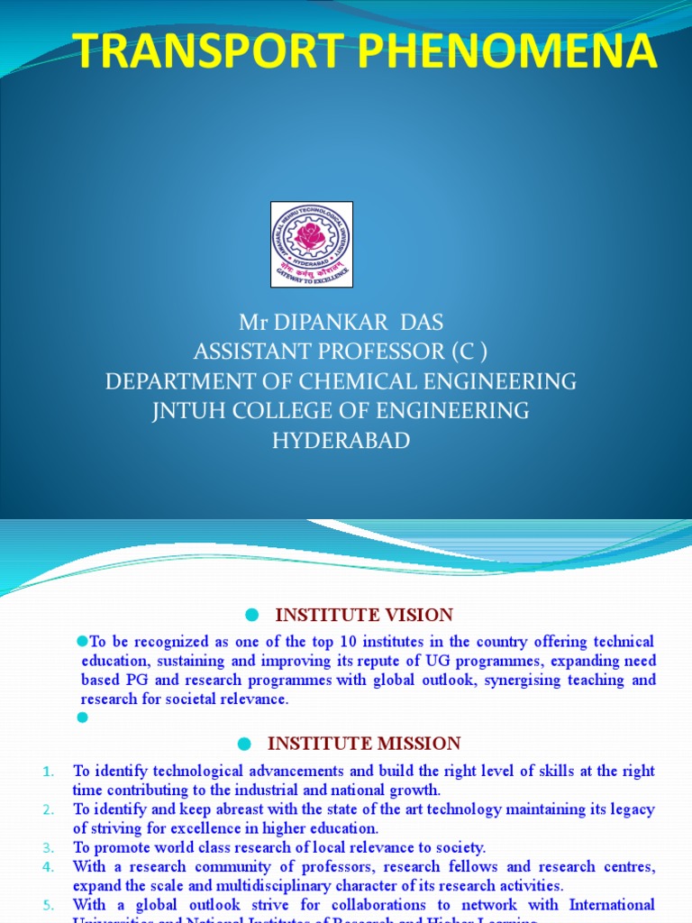 Transport Phenomena Unit-I | PDF | Transport Phenomena | Viscosity