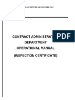 Contract Administration Department Format