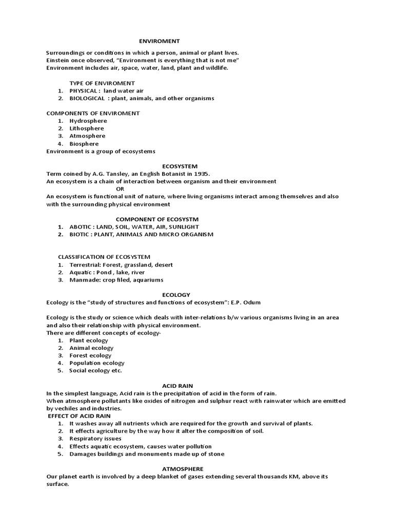 ENVIROMENT | PDF