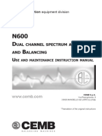 Dual channel spectrum analyzer and Balancing manual