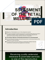 Assessment of The Fetal Well-Being