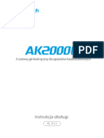 AK2000S - Instrukcja - Gimbal Reczny FeiyuTech AK2000S Do Aparatow VDSLR